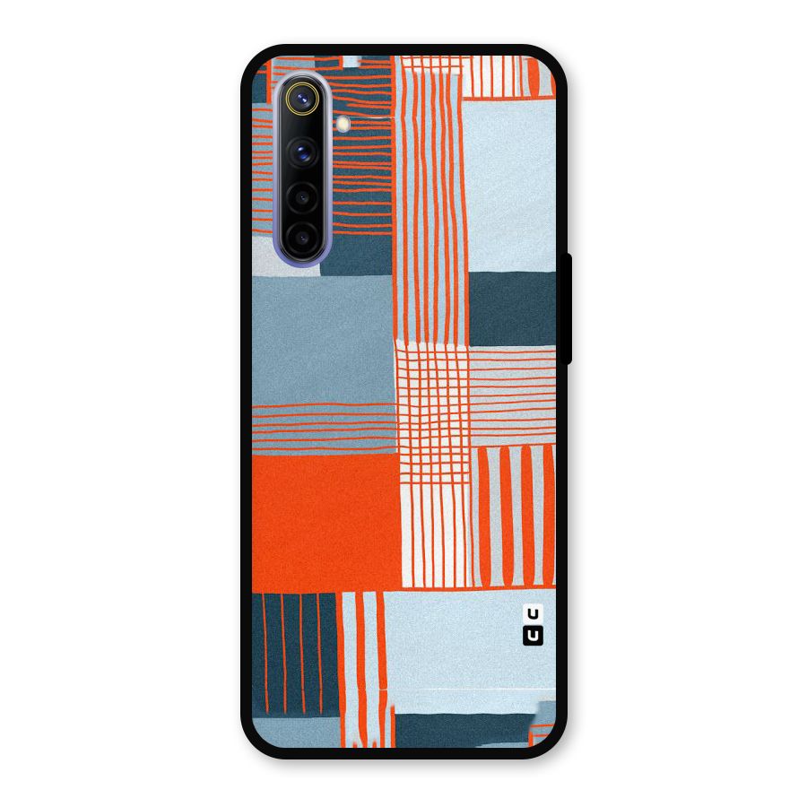 Pattern In Lines Metal Back Case for Realme 6i