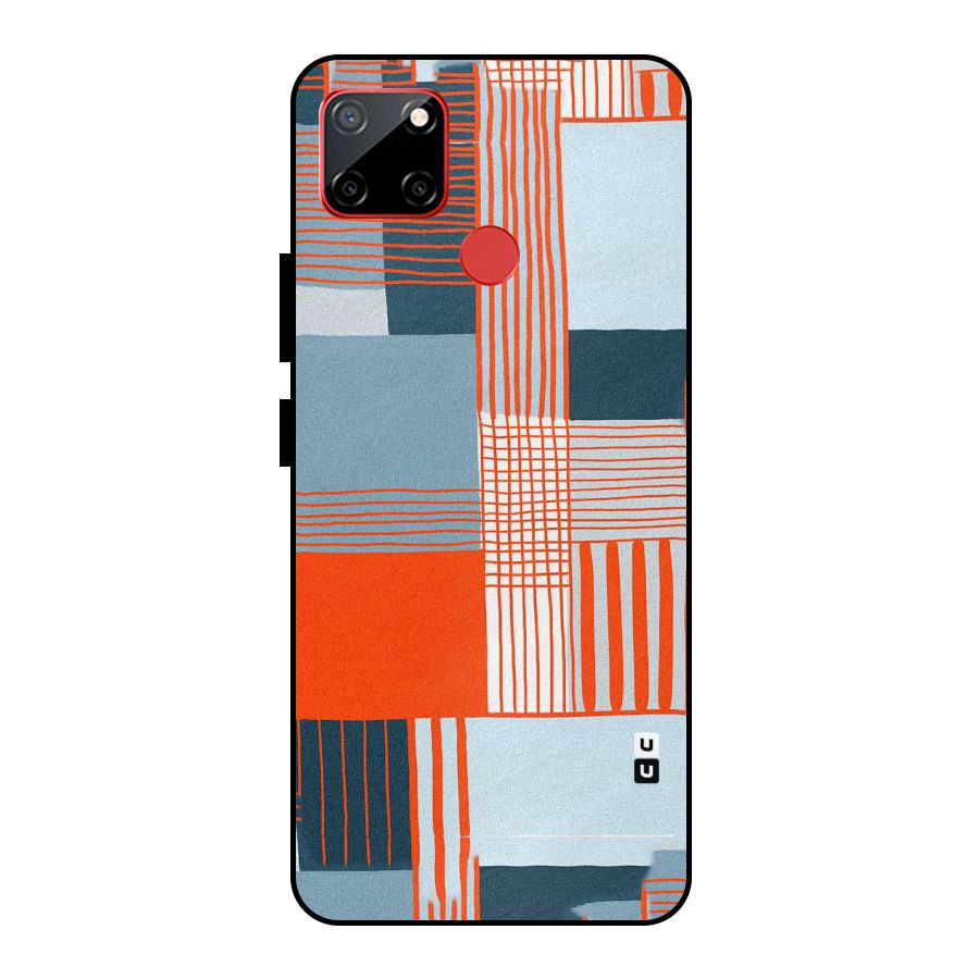 Pattern In Lines Metal Back Case for Realme C12