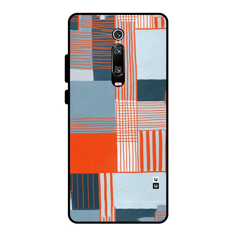 Pattern In Lines Metal Back Case for Redmi K20 Pro