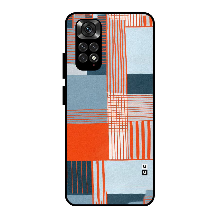 Pattern In Lines Metal Back Case for Redmi Note 11 Pro
