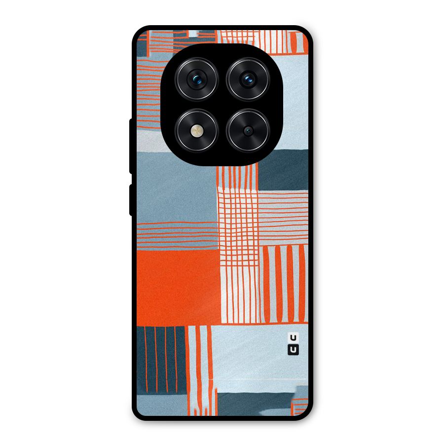 Pattern In Lines Metal Back Case for Redmi Note 14 Pro 5G
