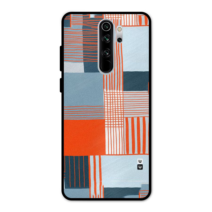 Pattern In Lines Metal Back Case for Redmi Note 8 Pro