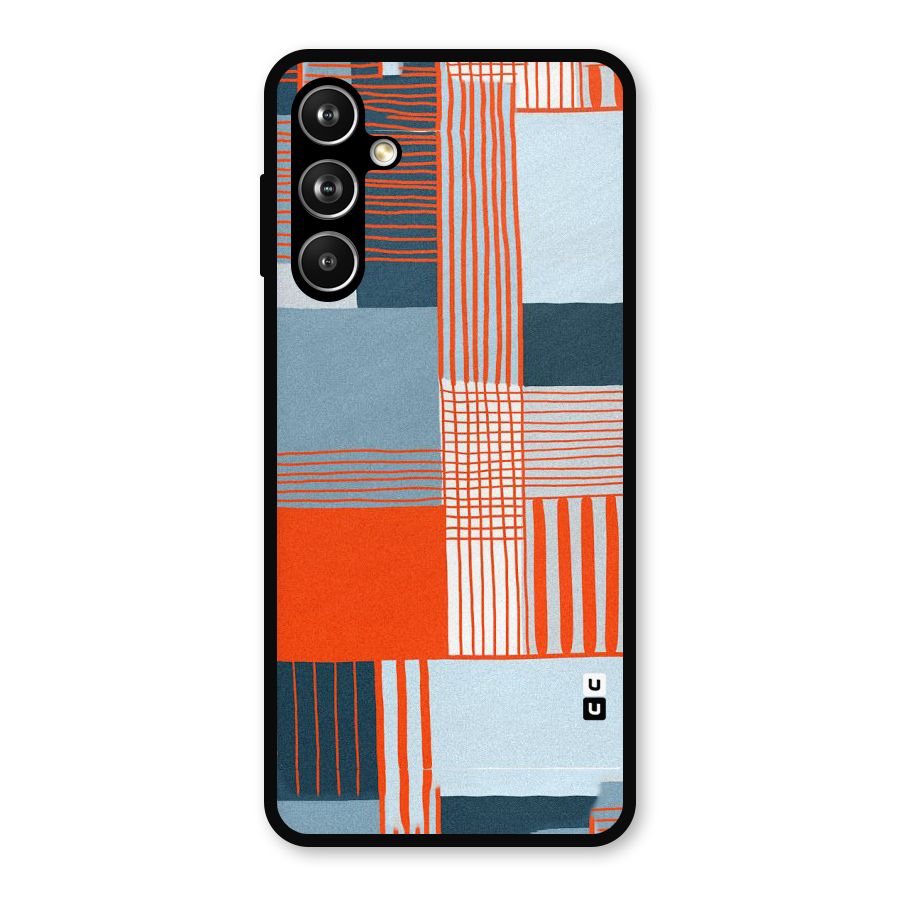 Pattern In Lines Metal Back Case for Samsung Galaxy M54
