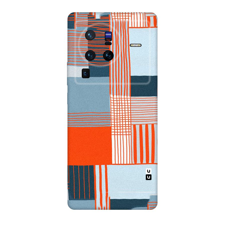 Pattern In Lines Original Polycarbonate Back Case for Vivo X80