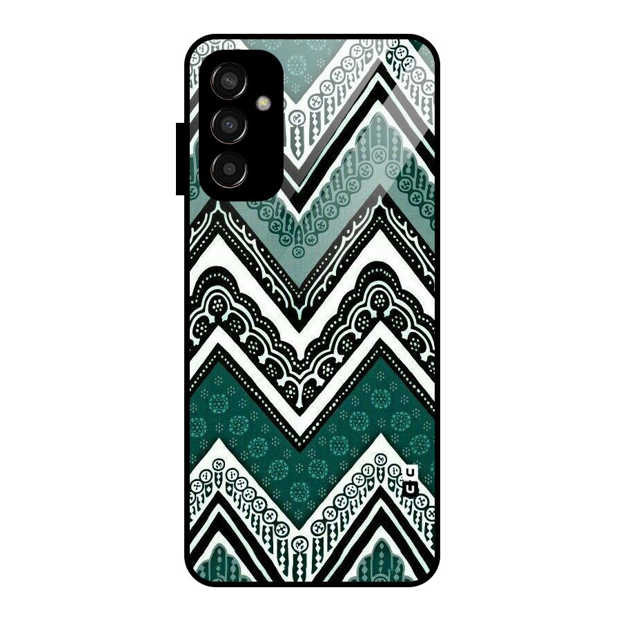 Patterned Chevron Glass Back Case for Galaxy F13