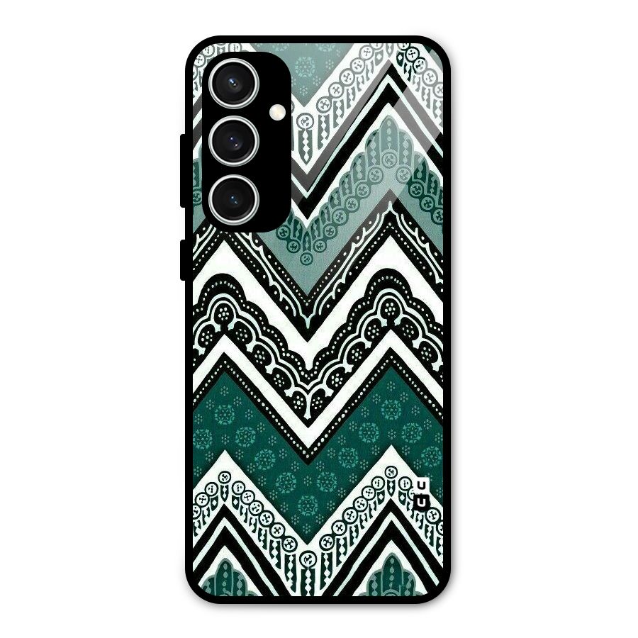 Patterned Chevron Glass Back Case for Galaxy S23 FE