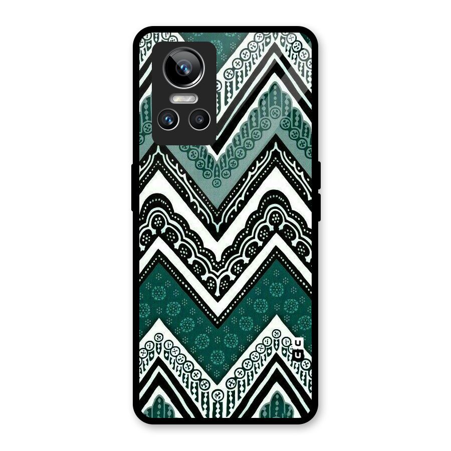Patterned Chevron Glass Back Case for Realme GT Neo 3