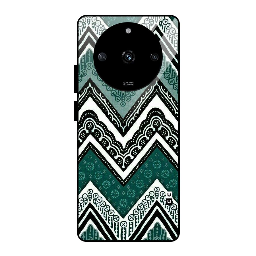 Patterned Chevron Glass Back Case for Realme Narzo 60 5G