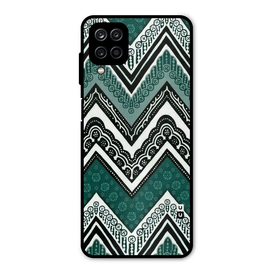 Patterned Chevron Metal Back Case for Galaxy A12