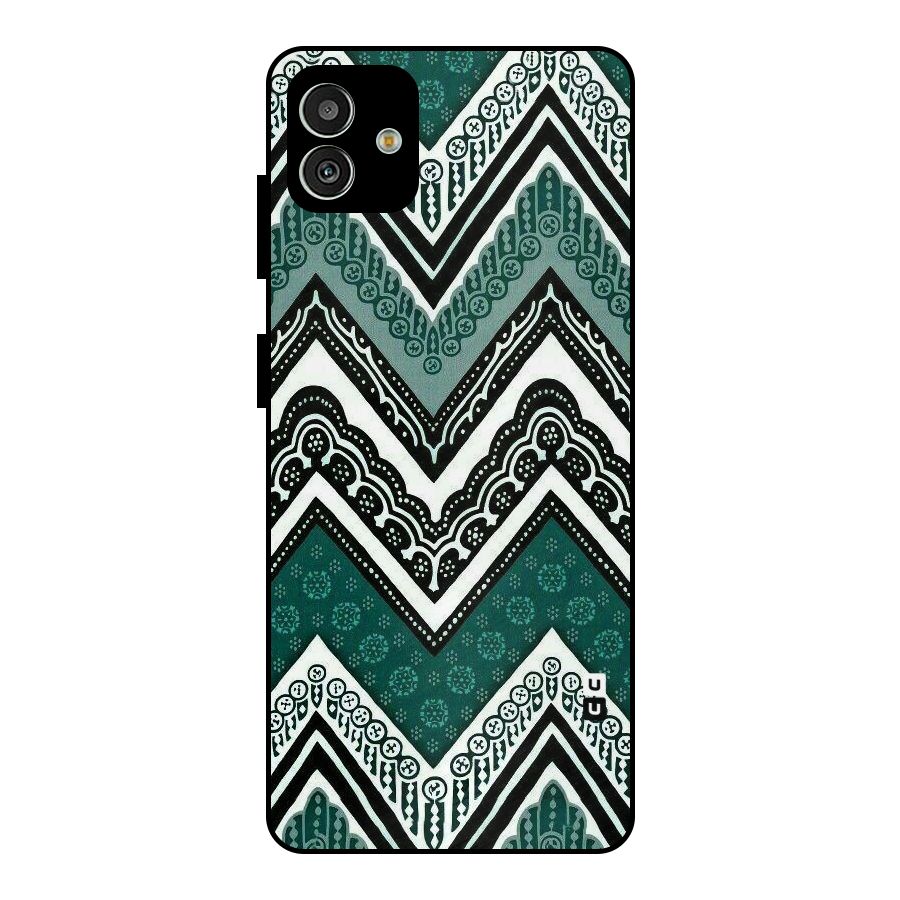 Patterned Chevron Metal Back Case for Galaxy M13 5G