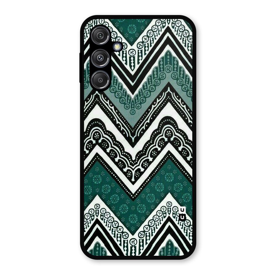 Patterned Chevron Metal Back Case for Galaxy M34 5G