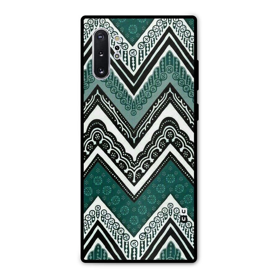 Patterned Chevron Metal Back Case for Galaxy Note 10 Plus