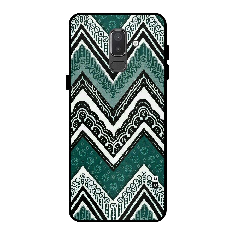 Patterned Chevron Metal Back Case for Galaxy On8 (2018)