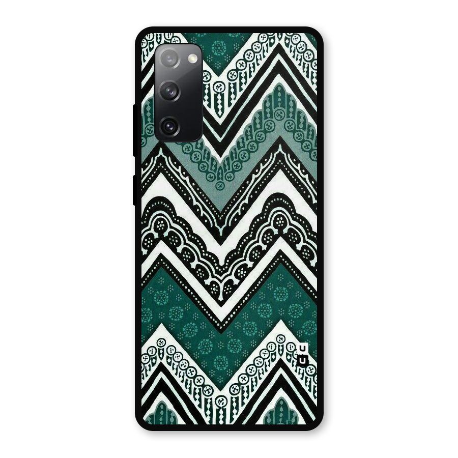 Patterned Chevron Metal Back Case for Galaxy S20 FE