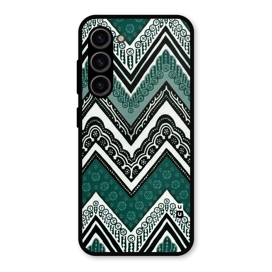 Patterned Chevron Metal Back Case for Galaxy S23