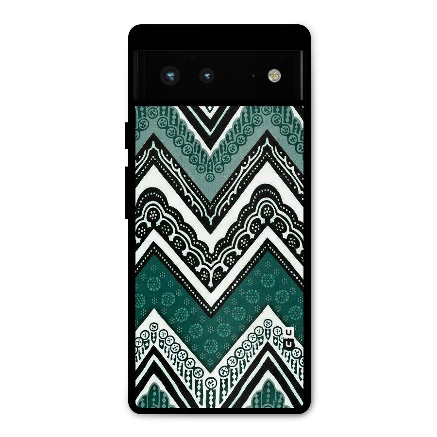 Patterned Chevron Metal Back Case for Google Pixel 6