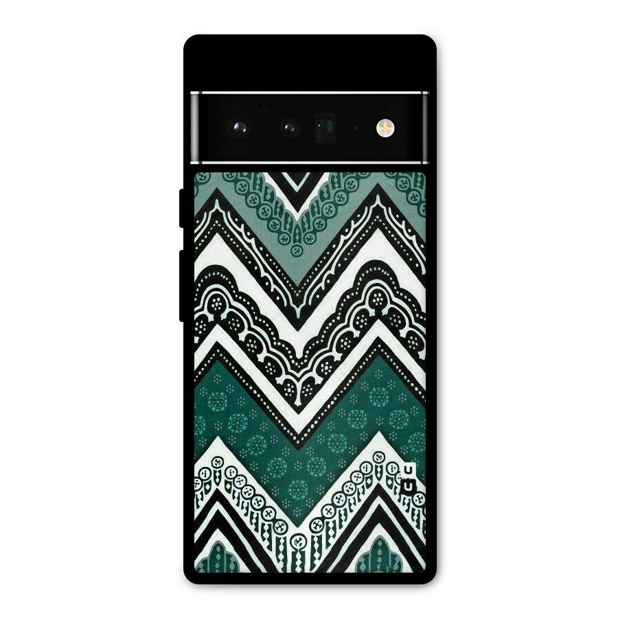 Patterned Chevron Metal Back Case for Google Pixel 6 Pro