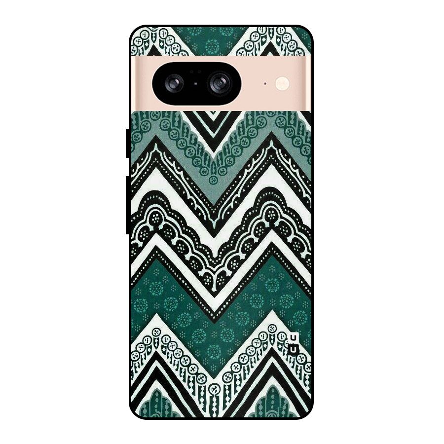 Patterned Chevron Metal Back Case for Google Pixel 8