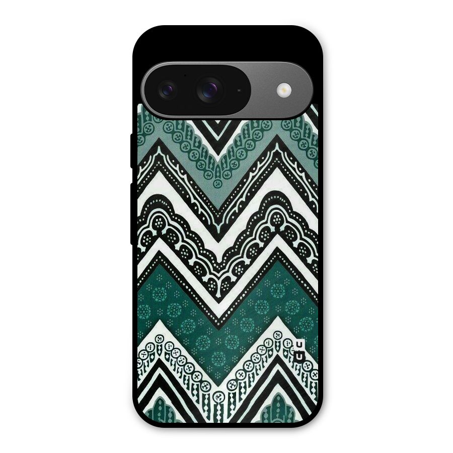 Patterned Chevron Metal Back Case for Google Pixel 9