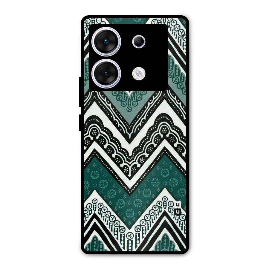 Patterned Chevron Metal Back Case for Infinix Zero 30 5G