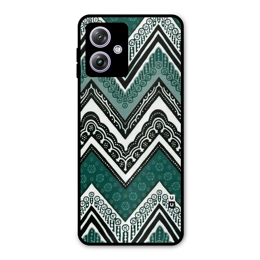 Patterned Chevron Metal Back Case for Moto G64