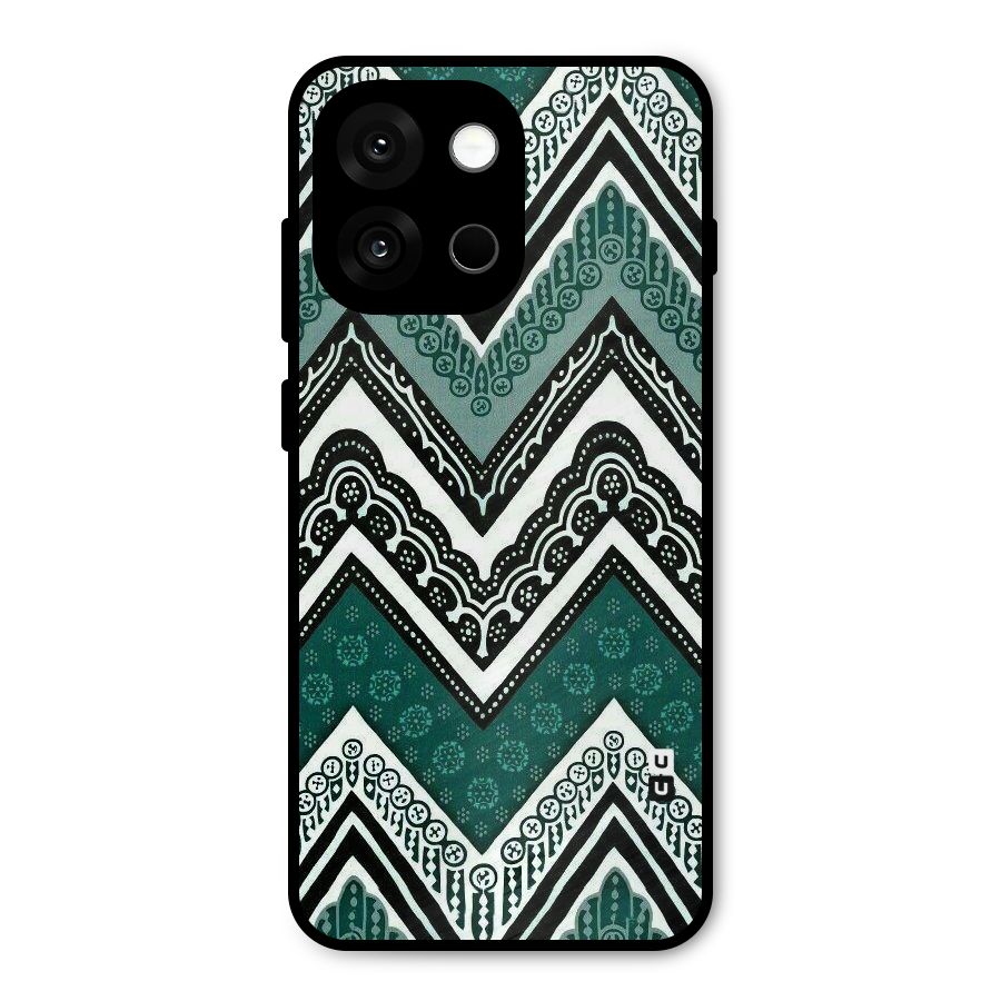 Patterned Chevron Metal Back Case for OnePlus 13s