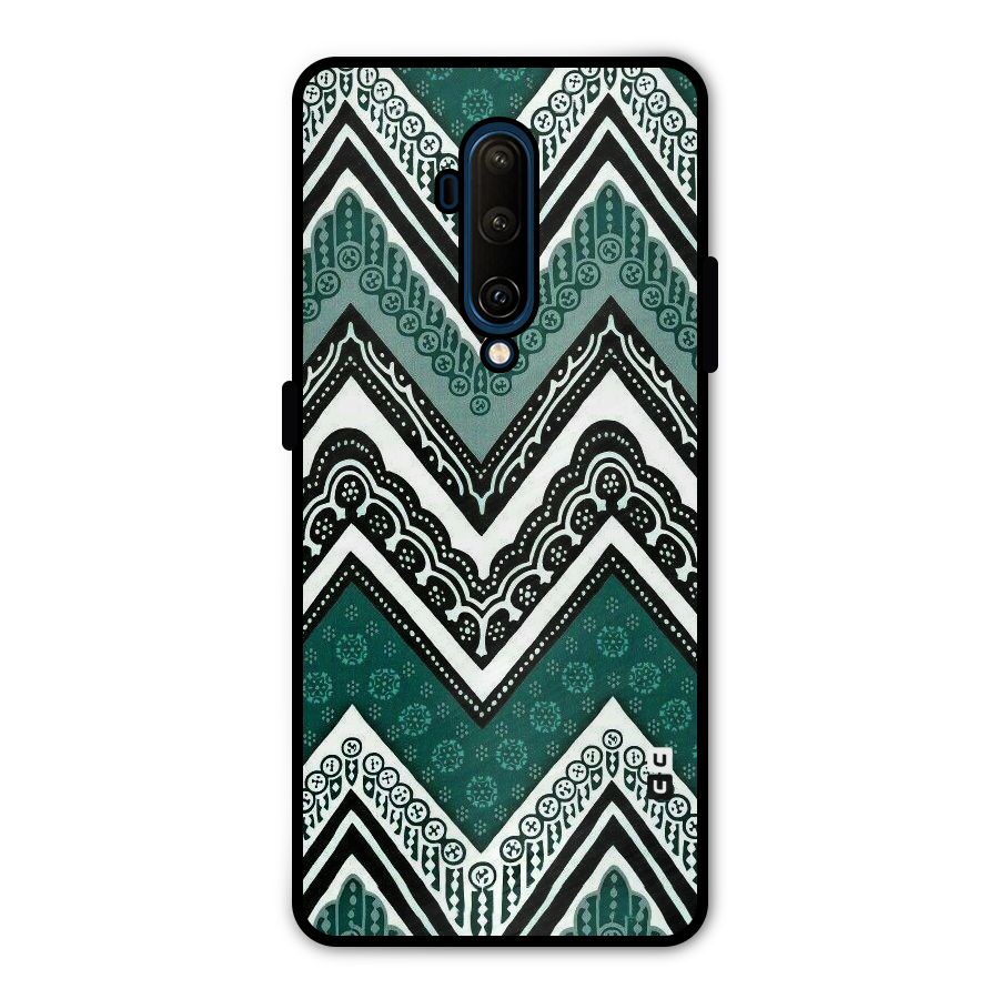 Patterned Chevron Metal Back Case for OnePlus 7T Pro