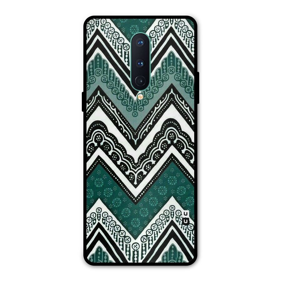 Patterned Chevron Metal Back Case for OnePlus 8