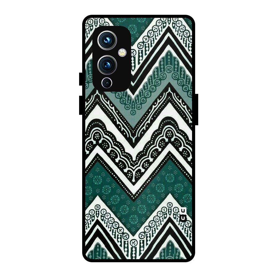 Patterned Chevron Metal Back Case for OnePlus 9
