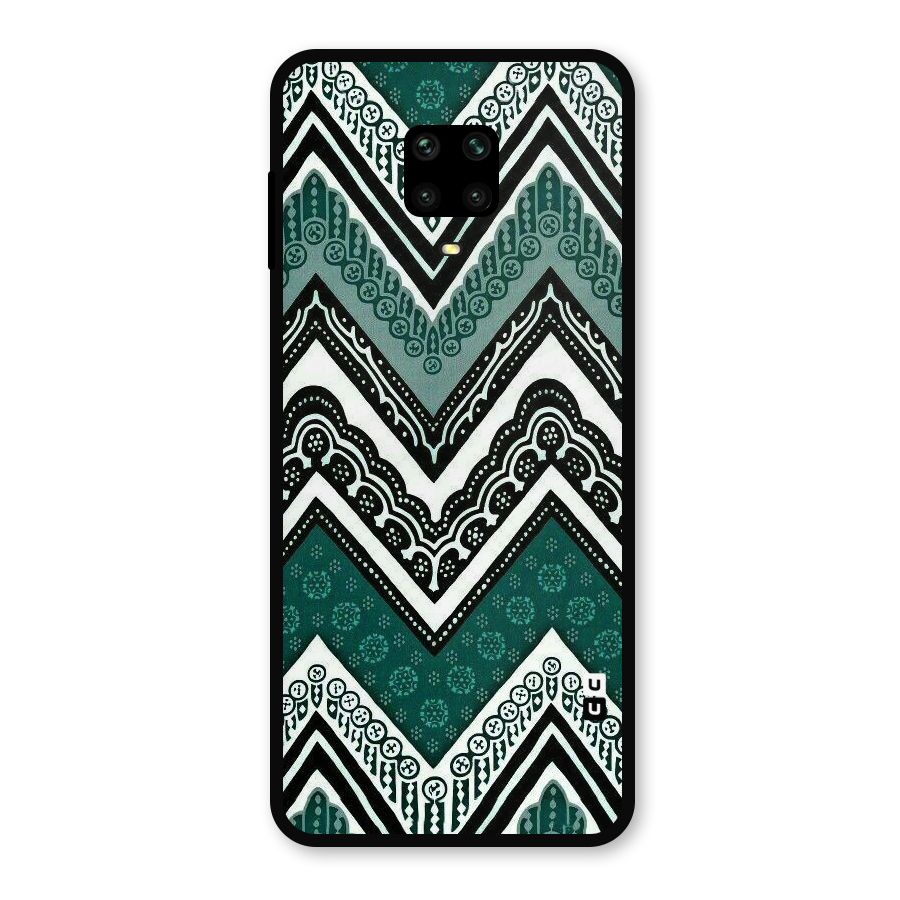 Patterned Chevron Metal Back Case for Poco M2 Pro
