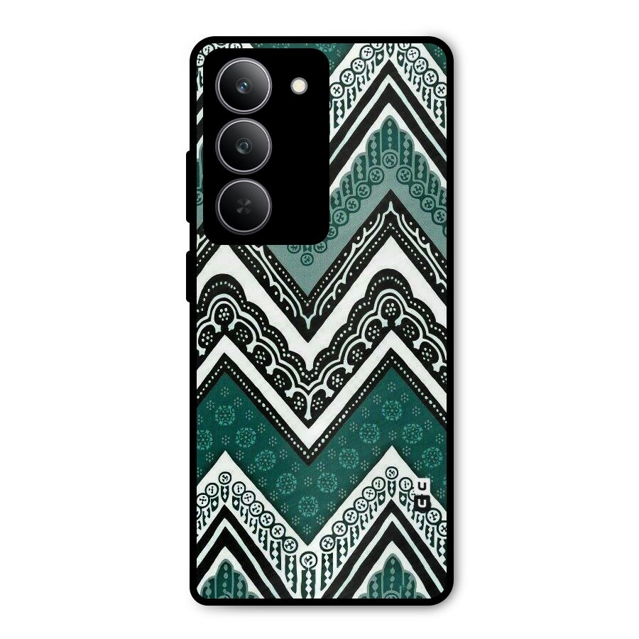 Patterned Chevron Metal Back Case for Realme 14x