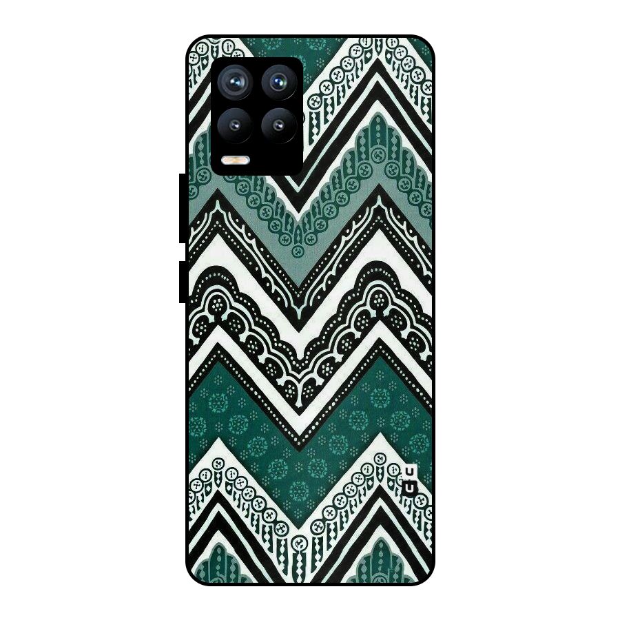 Patterned Chevron Metal Back Case for Realme 8 Pro