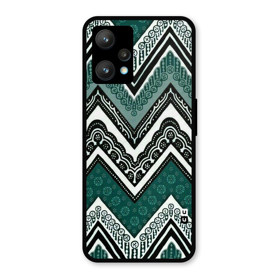 Patterned Chevron Metal Back Case for Realme 9