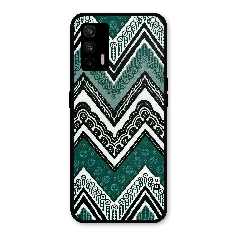Patterned Chevron Metal Back Case for Realme GT 5G