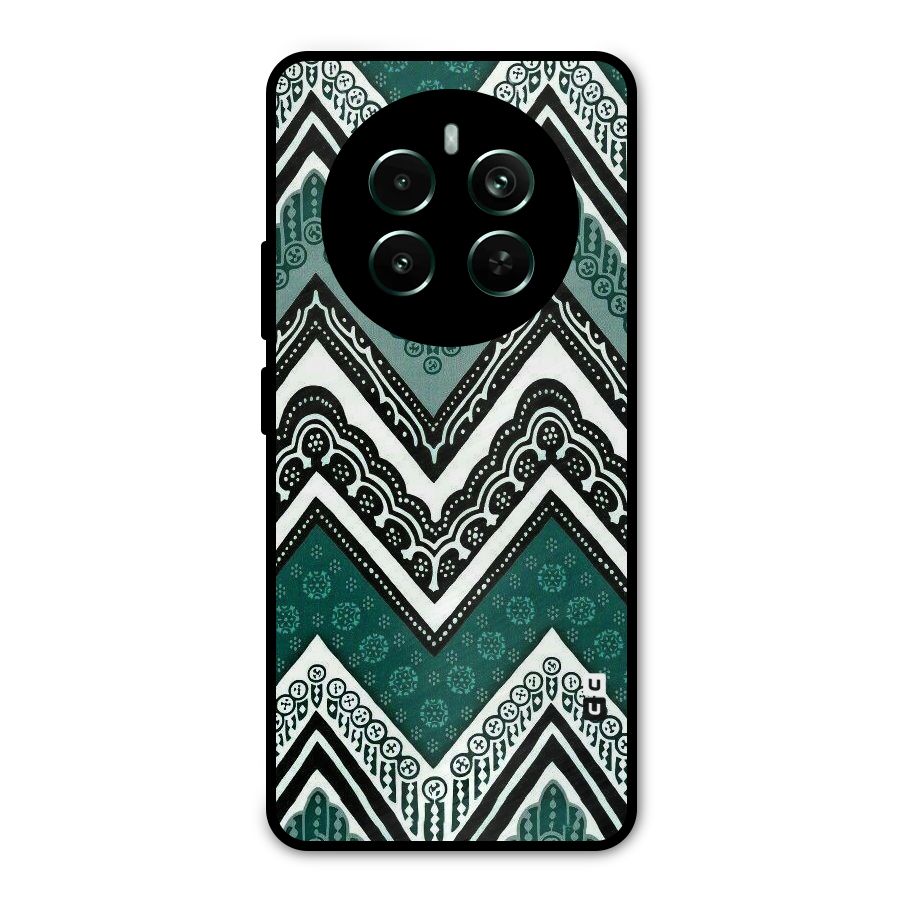 Patterned Chevron Metal Back Case for Realme Narzo 70 Pro
