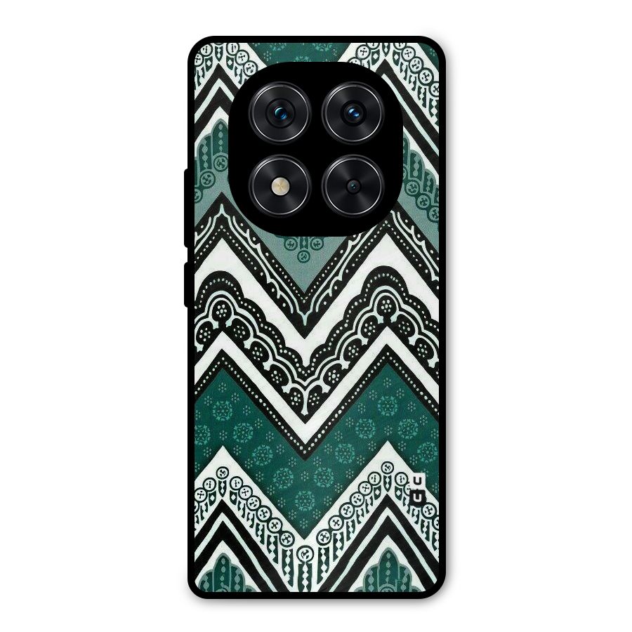 Patterned Chevron Metal Back Case for Redmi Note 14 Pro 5G