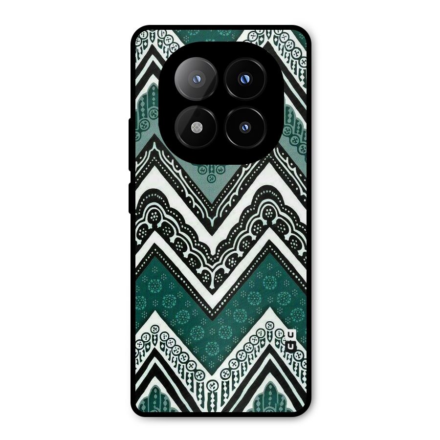 Patterned Chevron Metal Back Case for Redmi Note 14 Pro Plus 5G