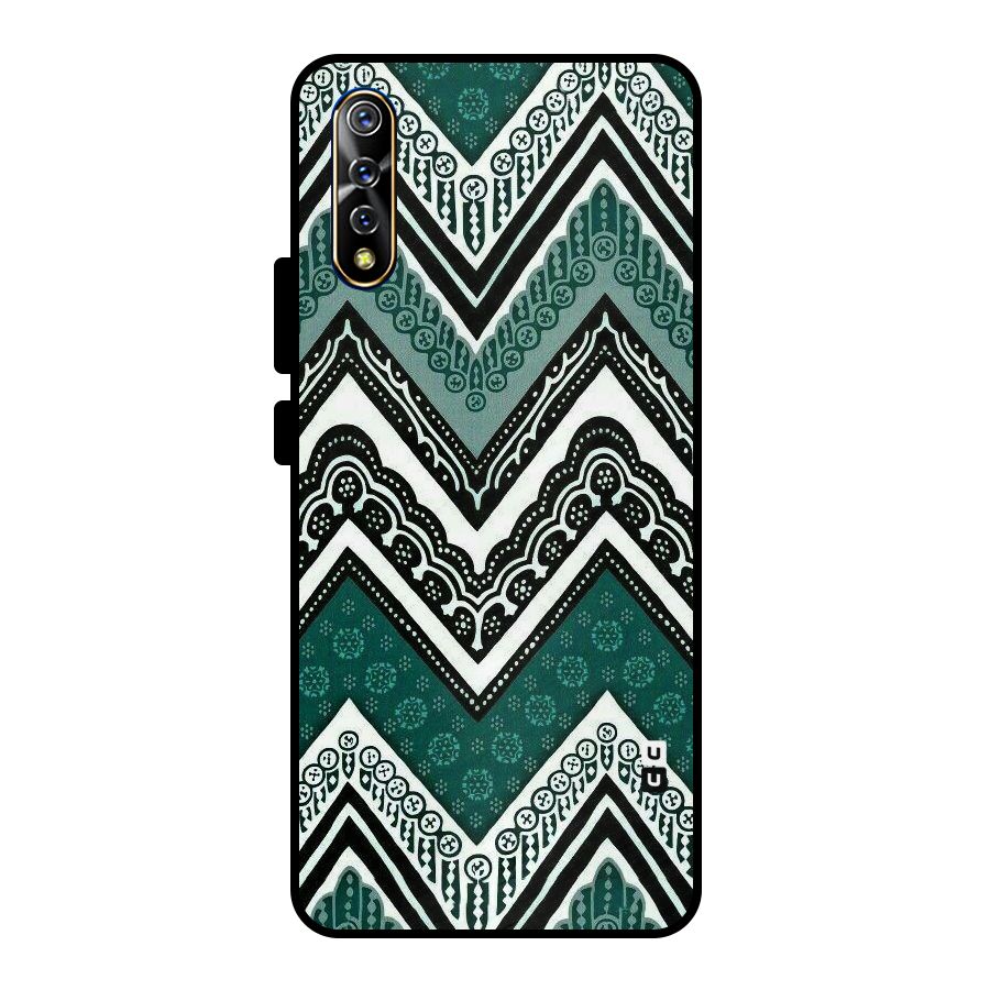Patterned Chevron Metal Back Case for Vivo S1