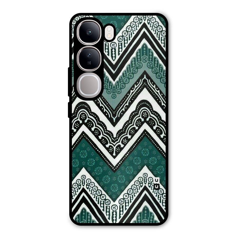 Patterned Chevron Metal Back Case for Vivo Y300