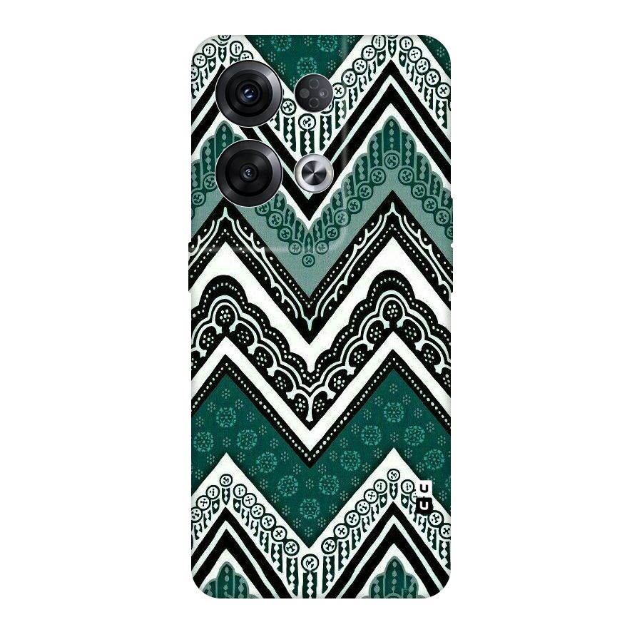 Patterned Chevron Original Polycarbonate Back Case for Oppo Reno8 Pro 5G