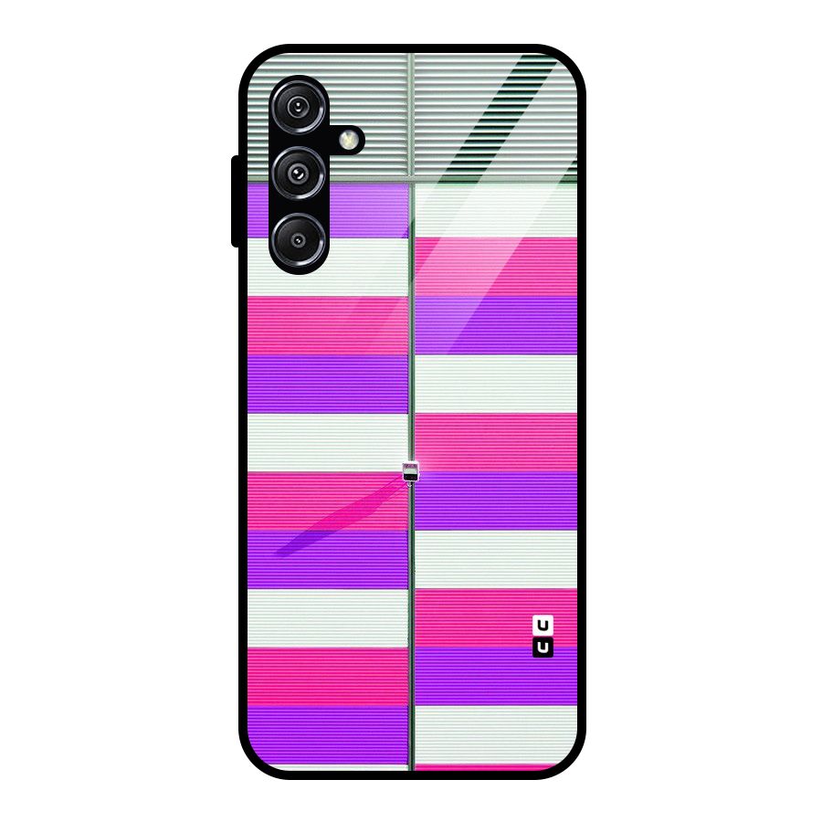 Patterns City Glass Back Case for Galaxy M34 5G