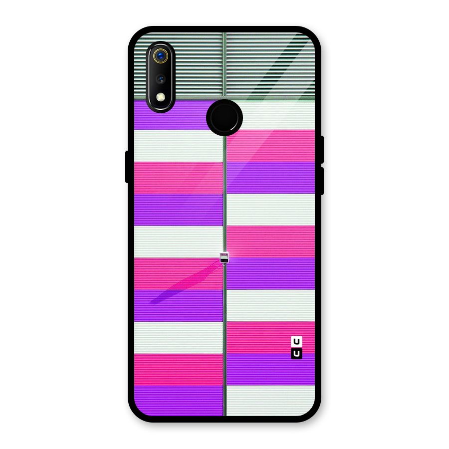 Patterns City Glass Back Case for Realme 3i