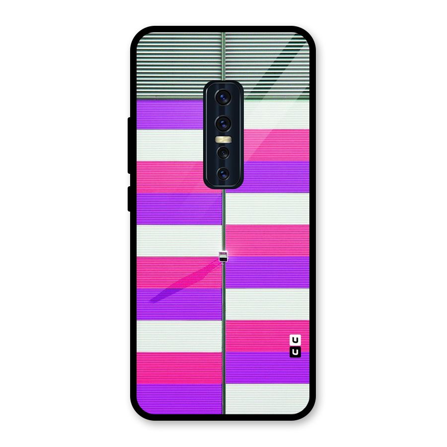 Patterns City Glass Back Case for Vivo V17 Pro