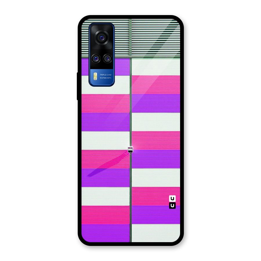 Patterns City Glass Back Case for Vivo Y31