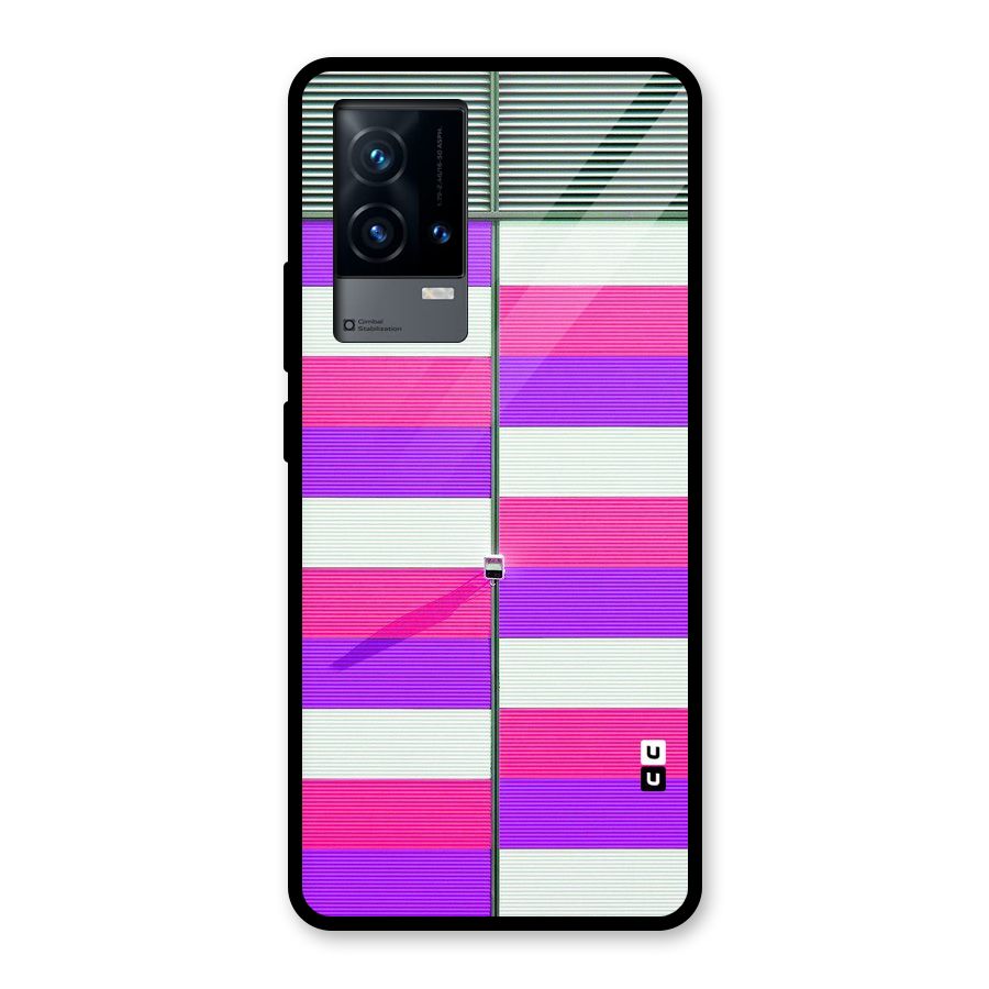 Patterns City Glass Back Case for iQOO 9 5G