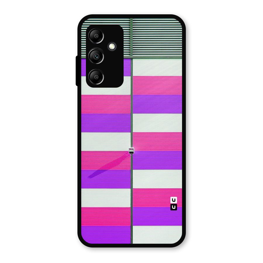 Patterns City Metal Back Case for Galaxy A14 5G