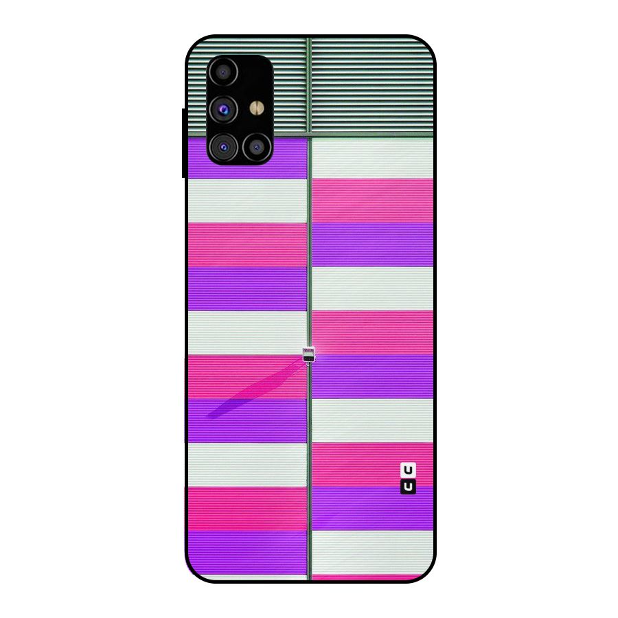 Patterns City Metal Back Case for Galaxy M31s