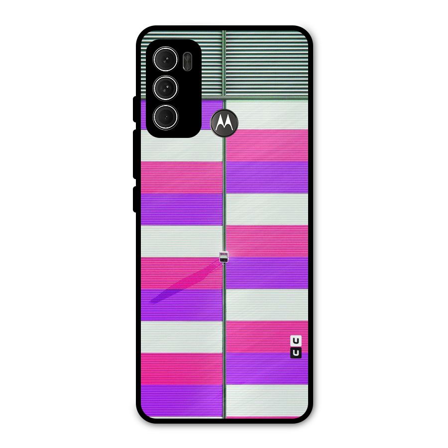Patterns City Metal Back Case for Moto G60