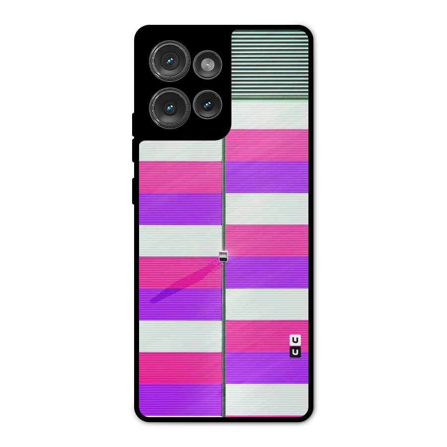 Patterns City Metal Back Case for Motorola Edge 50