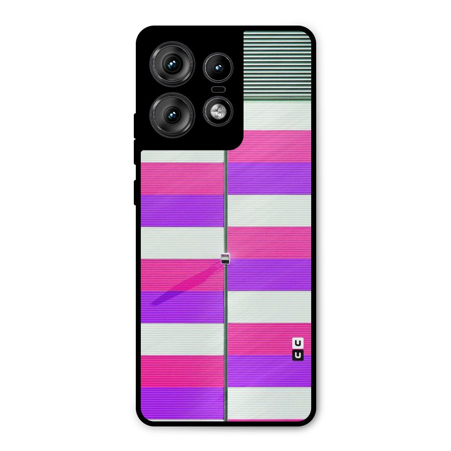 Patterns City Metal Back Case for Motorola Edge 50 Pro